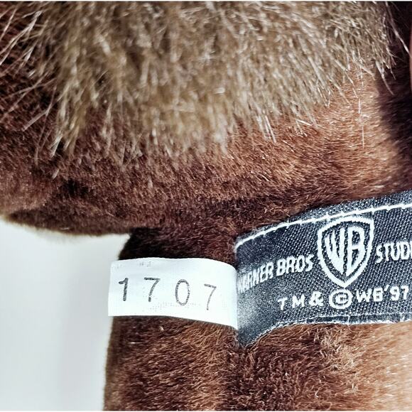 Looney Tunes Taz Warner Brothers Studio Store Tasmanian Devil Plush Tags 14” VTG - Picture 10 of 13